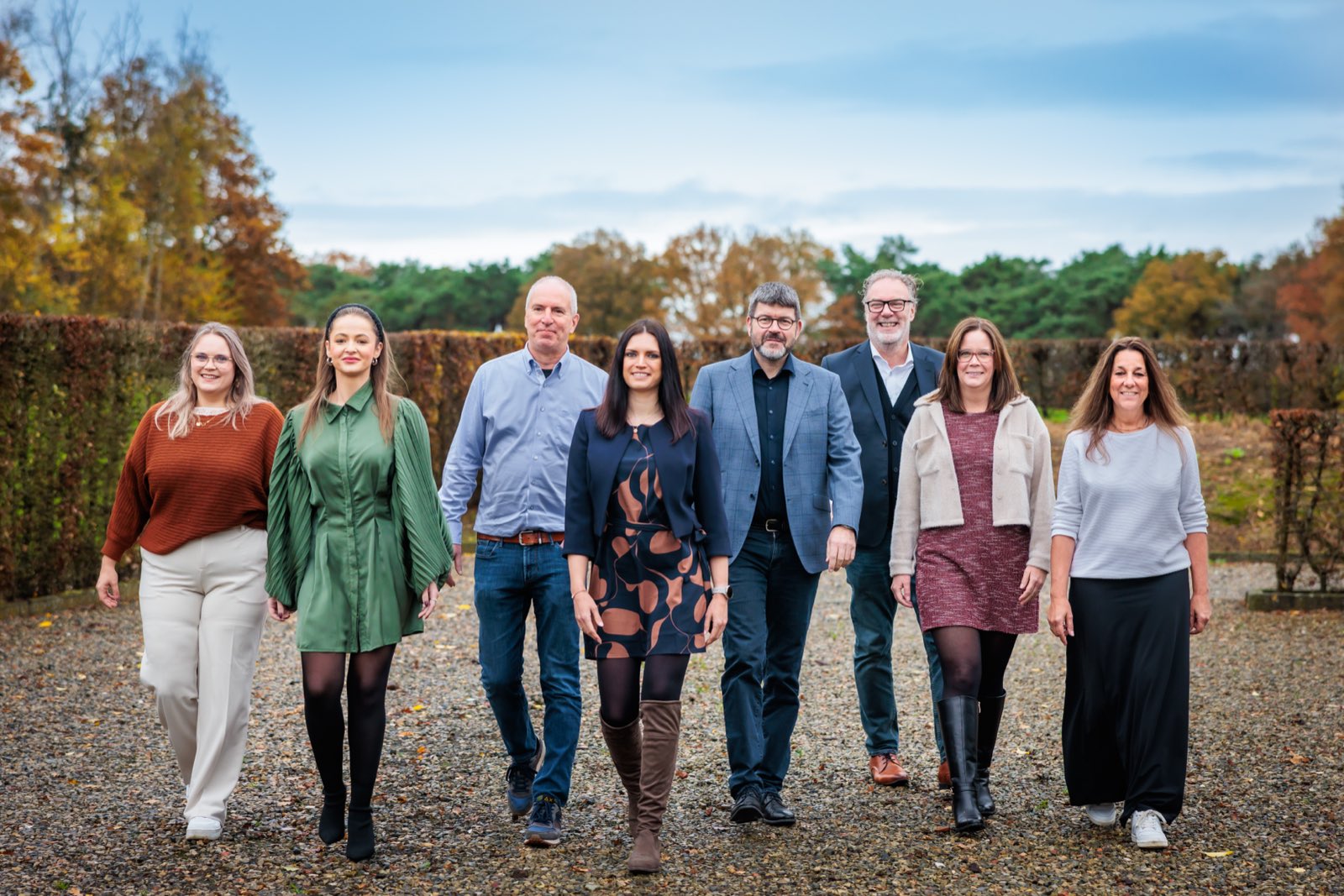 Het voltallige team van Life Experts, samen op pad